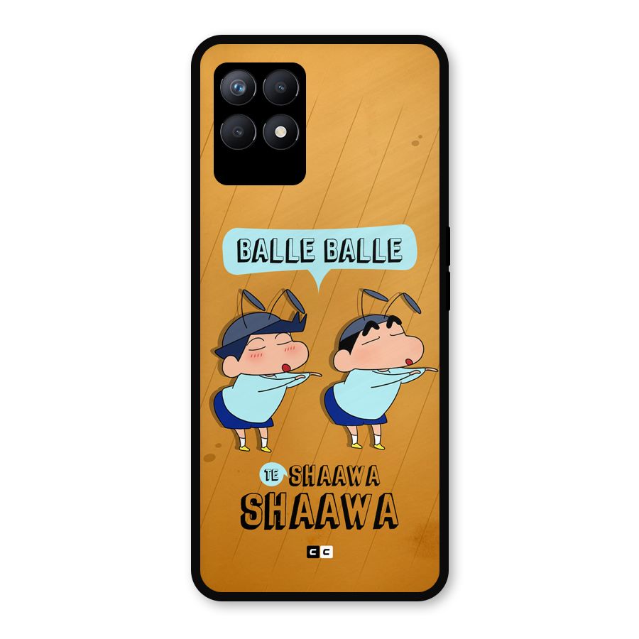 Balle Balle Shinchan Metal Back Case for Realme Narzo 50