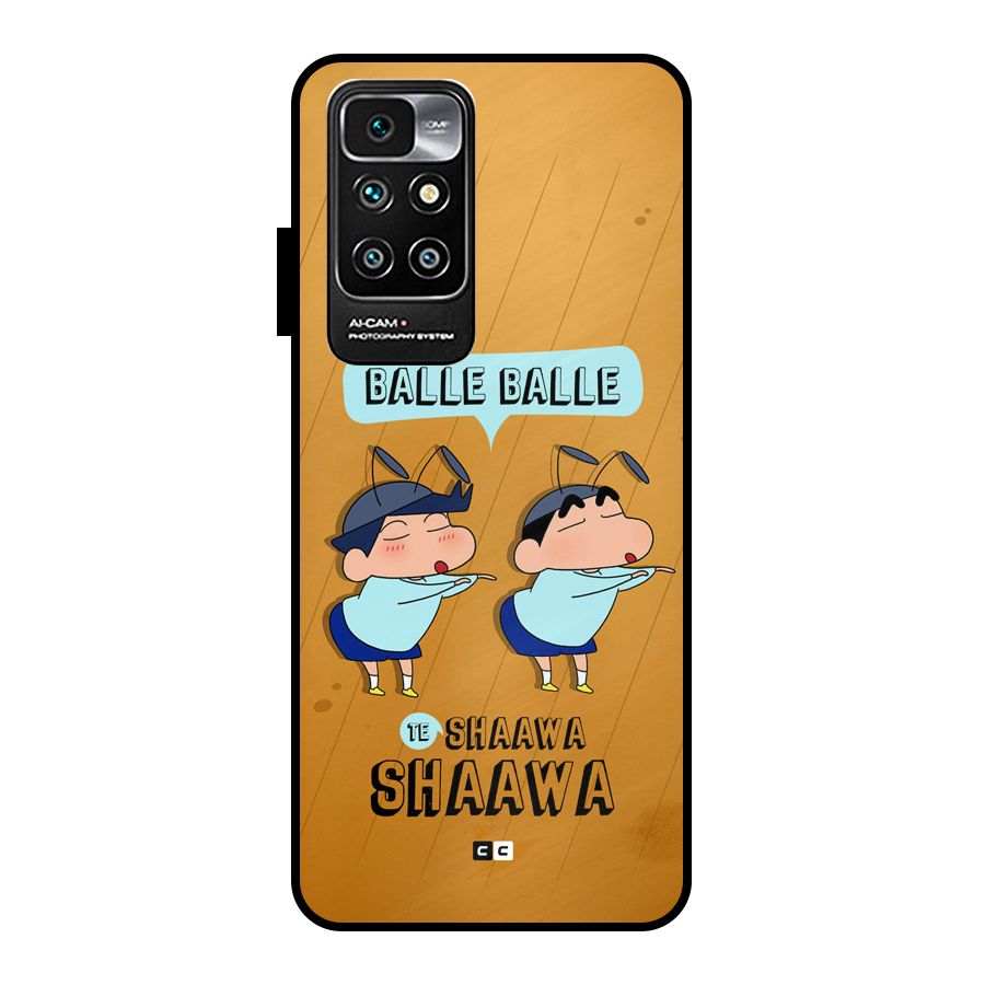 Balle Balle Shinchan Metal Back Case for Redmi 10 Prime