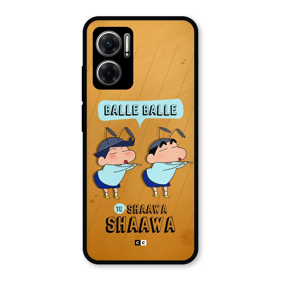 Balle Balle Shinchan Metal Back Case for Redmi 11 Prime 5G