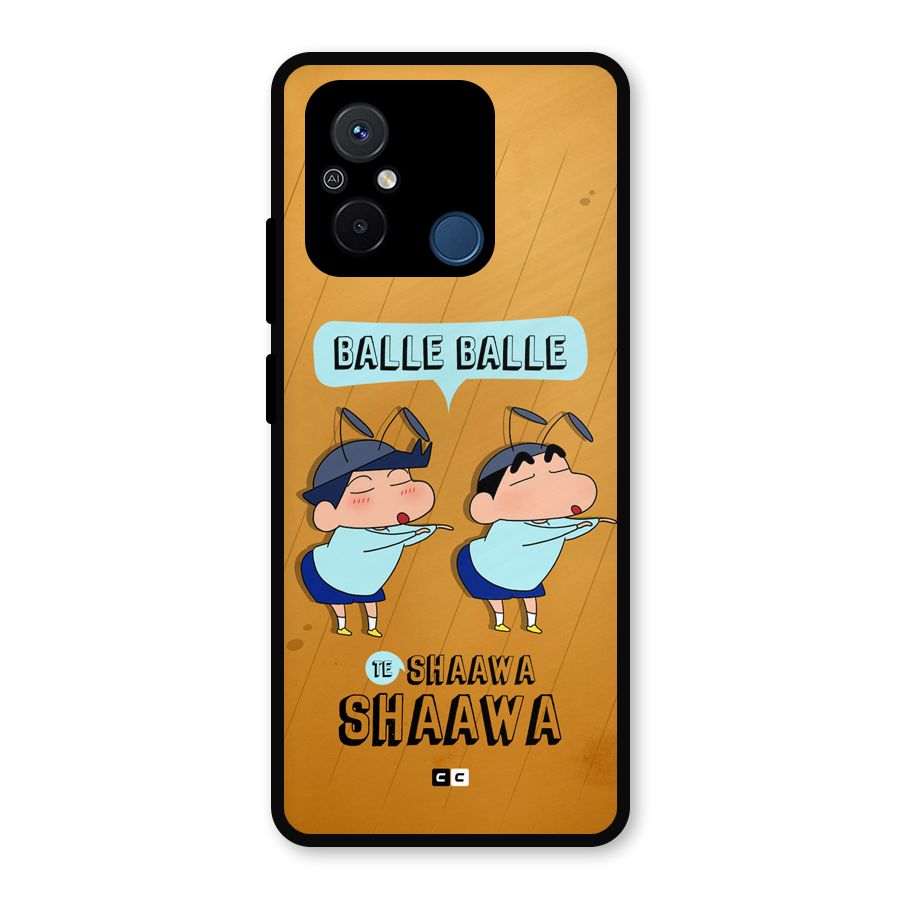 Balle Balle Shinchan Metal Back Case for Redmi 12C