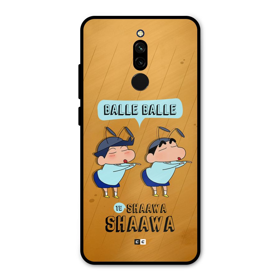 Balle Balle Shinchan Metal Back Case for Redmi 8