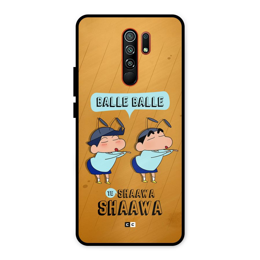 Balle Balle Shinchan Metal Back Case for Redmi 9 Prime