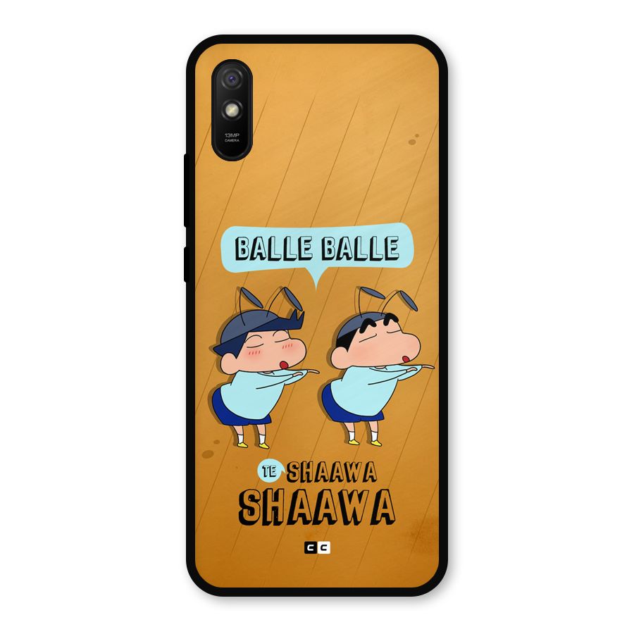 Balle Balle Shinchan Metal Back Case for Redmi 9a