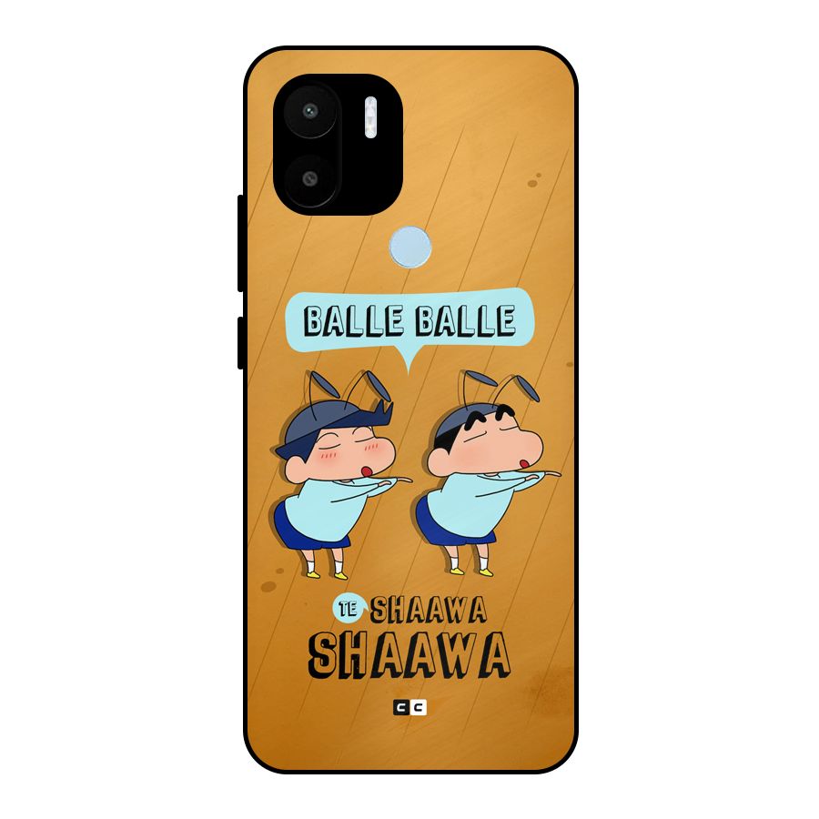Balle Balle Shinchan Metal Back Case for Redmi A2 Plus