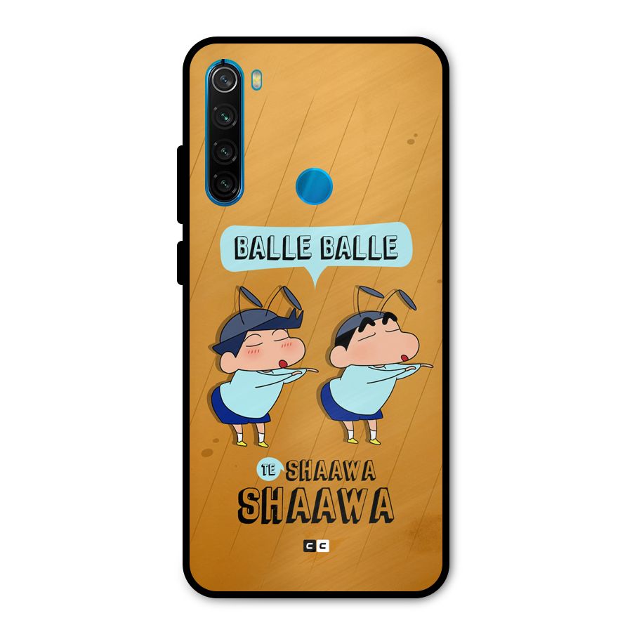 Balle Balle Shinchan Metal Back Case for Redmi Note 8