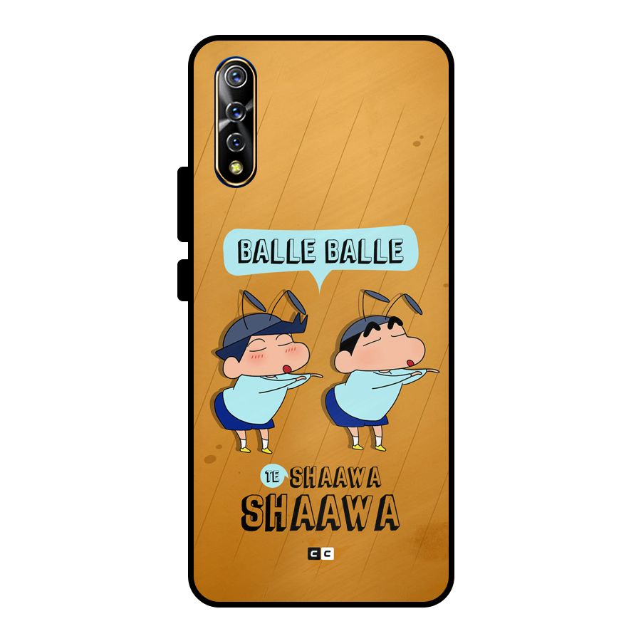 Balle Balle Shinchan Metal Back Case for Vivo S1