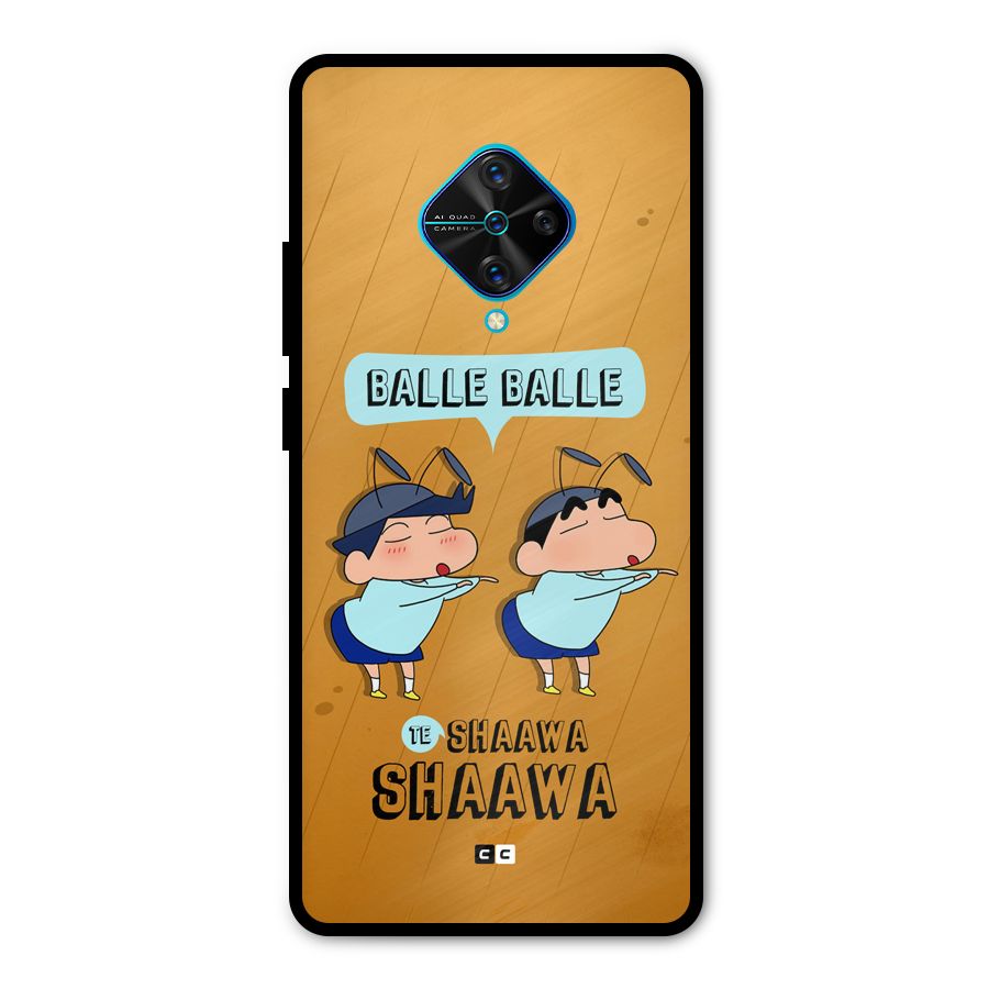 Balle Balle Shinchan Metal Back Case for Vivo S1 Pro