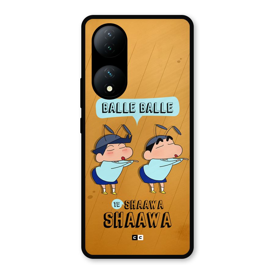 Balle Balle Shinchan Metal Back Case for Vivo T2
