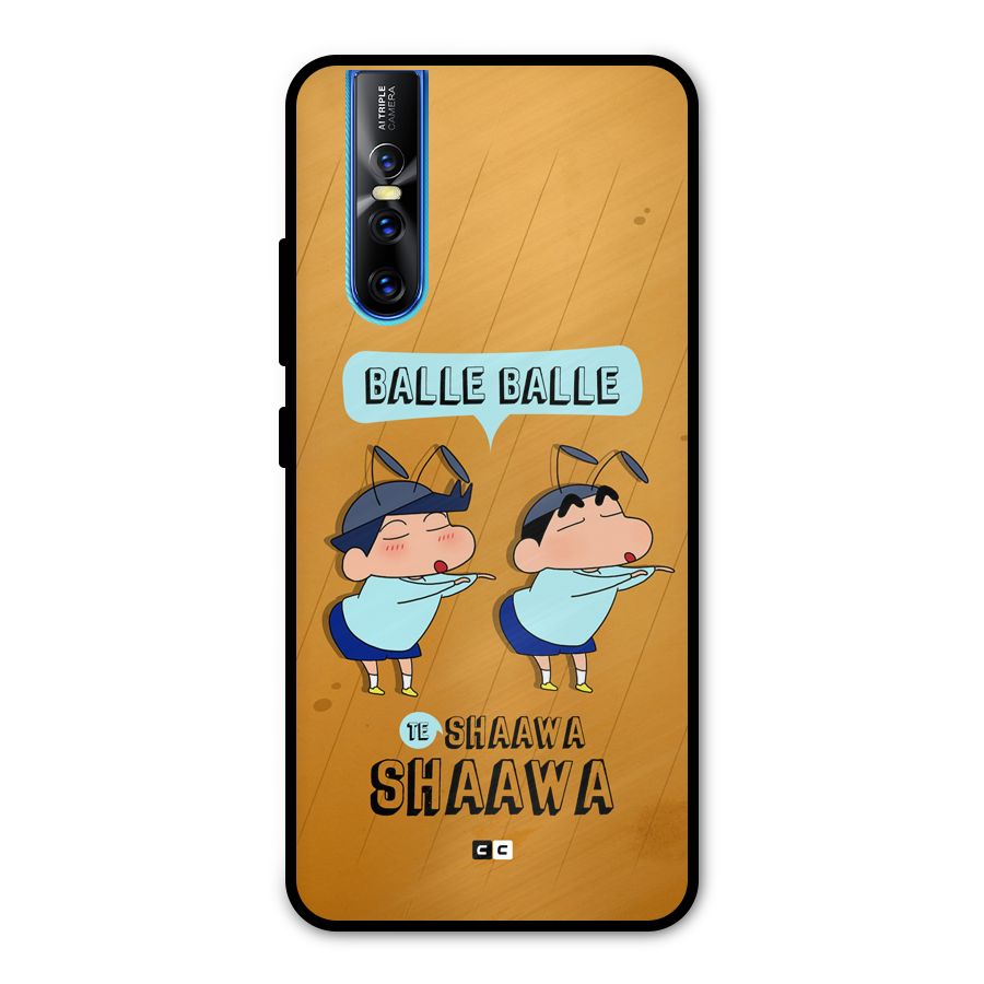 Balle Balle Shinchan Metal Back Case for Vivo V15 Pro