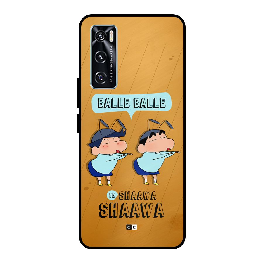 Balle Balle Shinchan Metal Back Case for Vivo V20 SE