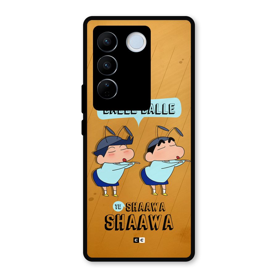 Balle Balle Shinchan Metal Back Case for Vivo V27
