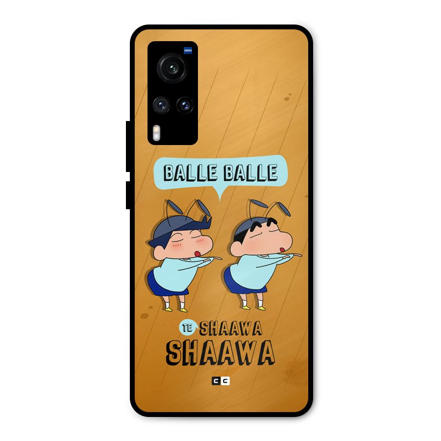 Balle Balle Shinchan Metal Back Case for Vivo X60