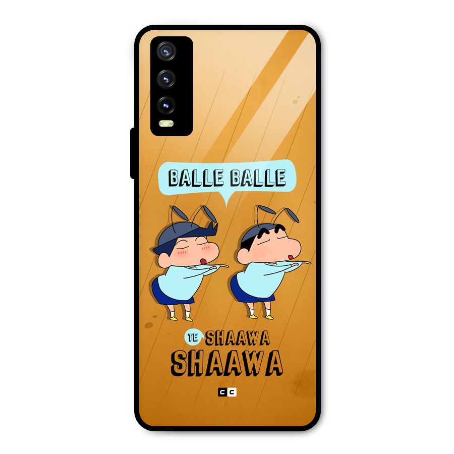 Balle Balle Shinchan Metal Back Case for Vivo Y20