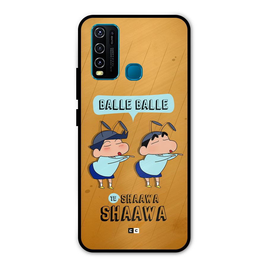 Balle Balle Shinchan Metal Back Case for Vivo Y30
