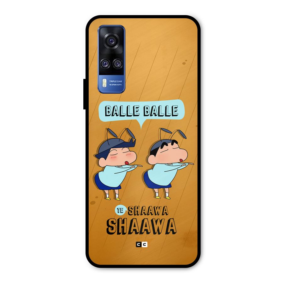 Balle Balle Shinchan Metal Back Case for Vivo Y51A