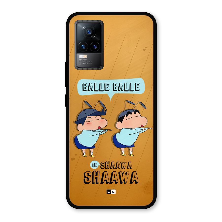 Balle Balle Shinchan Metal Back Case for Vivo Y73