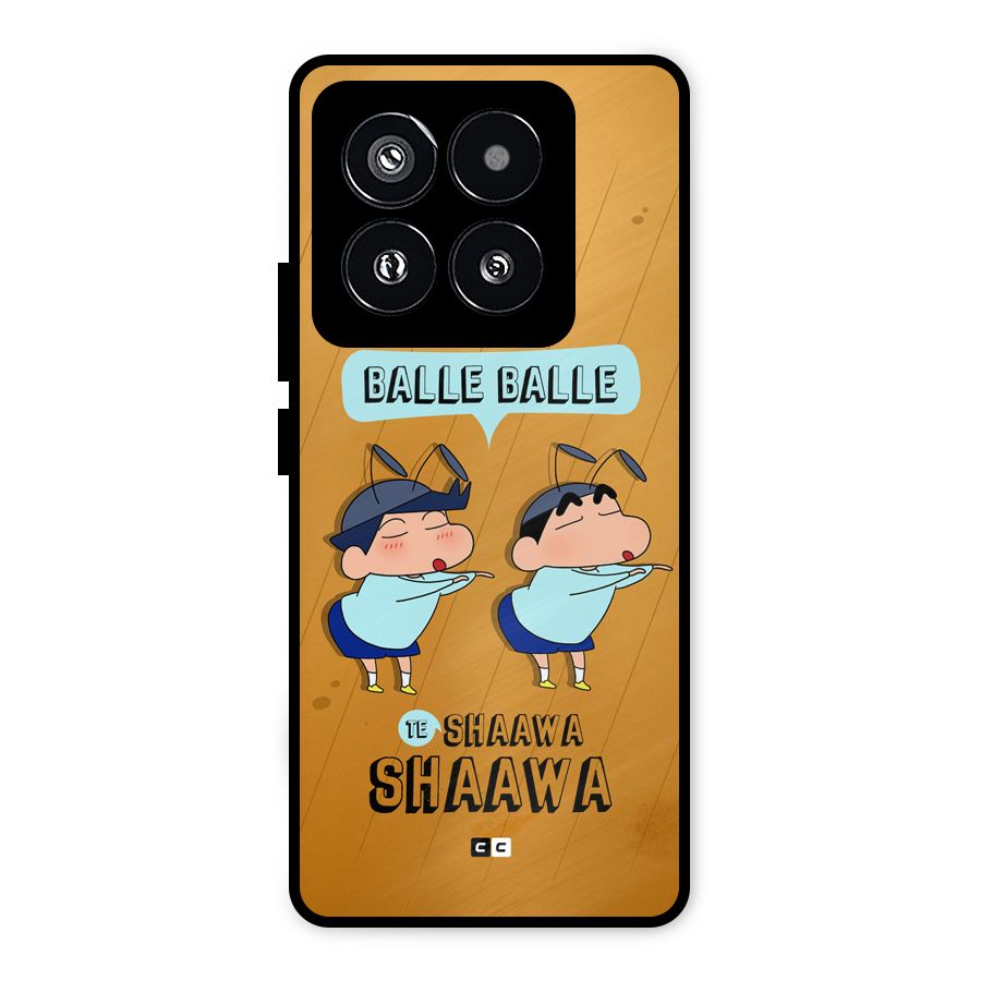 Balle Balle Shinchan Metal Back Case for Xiaomi 14 Pro