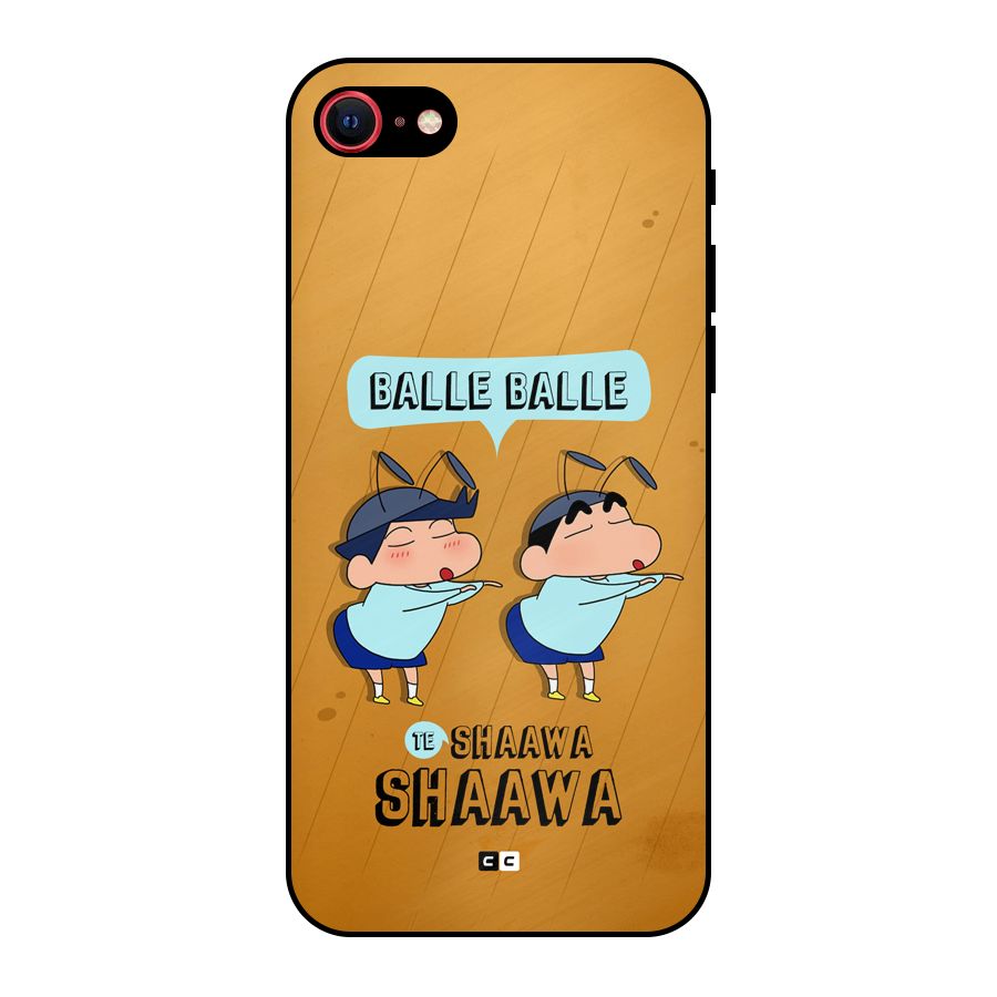 Balle Balle Shinchan Metal Back Case for iPhone 8
