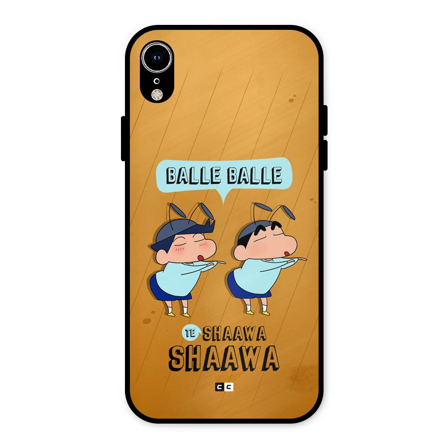 Balle Balle Shinchan Metal Back Case for iPhone XR