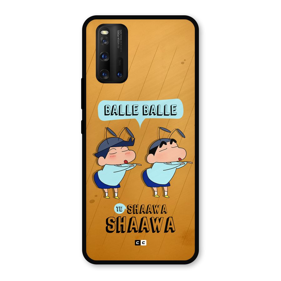 Balle Balle Shinchan Metal Back Case for iQOO 3
