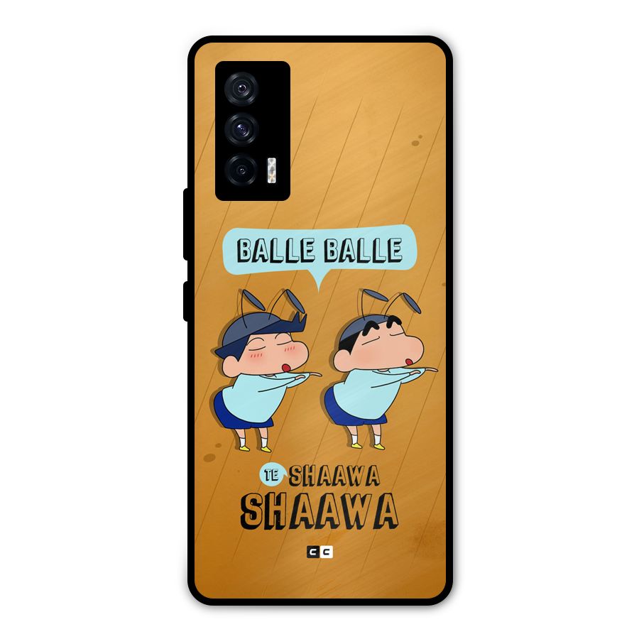 Balle Balle Shinchan Metal Back Case for iQOO 7 5G