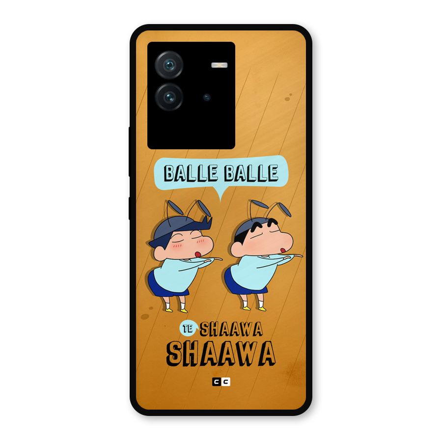 Balle Balle Shinchan Metal Back Case for iQOO Neo 6 5G