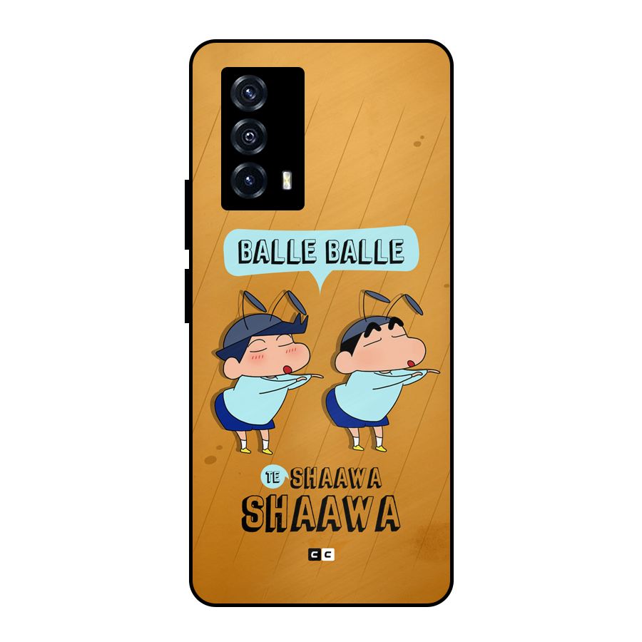 Balle Balle Shinchan Metal Back Case for iQOO Z5
