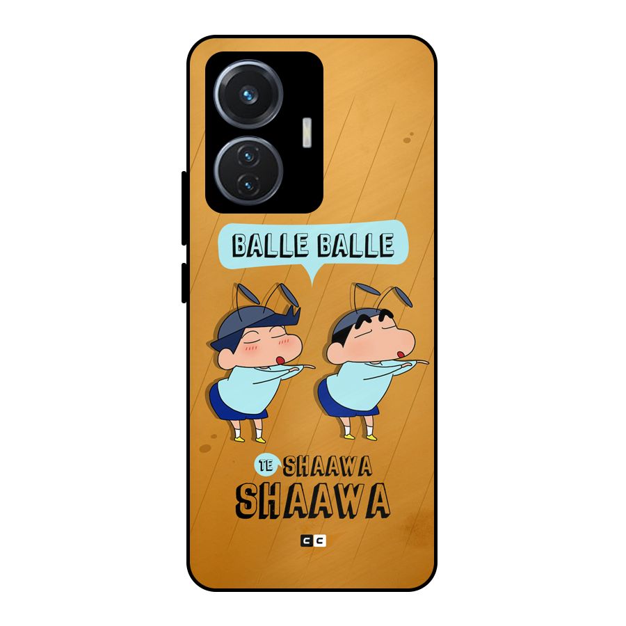 Balle Balle Shinchan Metal Back Case for iQOO Z6 44W