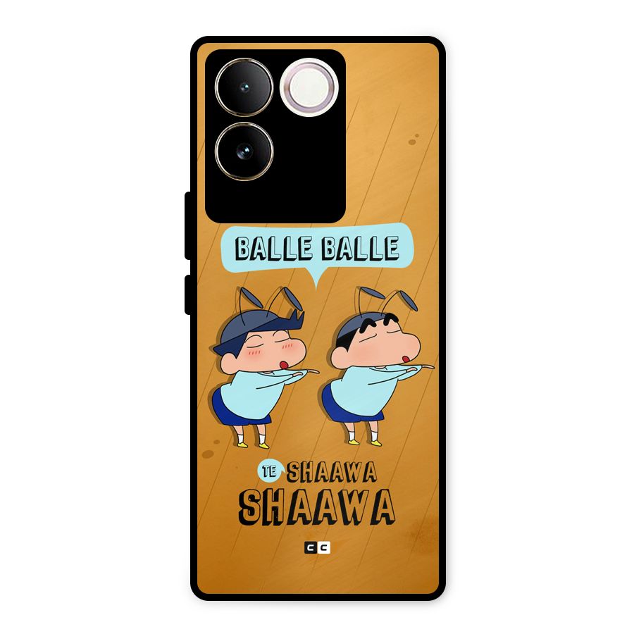 Balle Balle Shinchan Metal Back Case for iQOO Z7 Pro