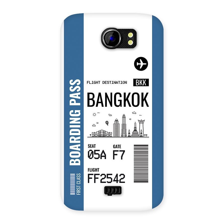Bangkok Boarding Pass Back Case for Canvas 2 A110