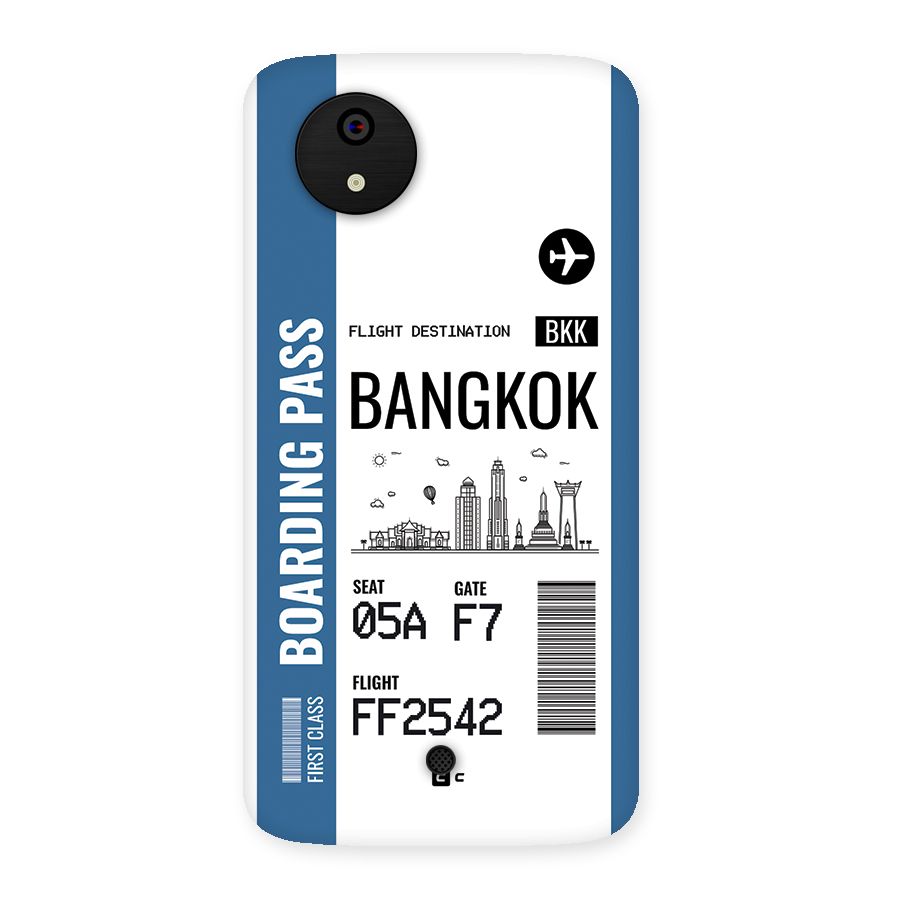 Bangkok Boarding Pass Back Case for Canvas A1  AQ4501