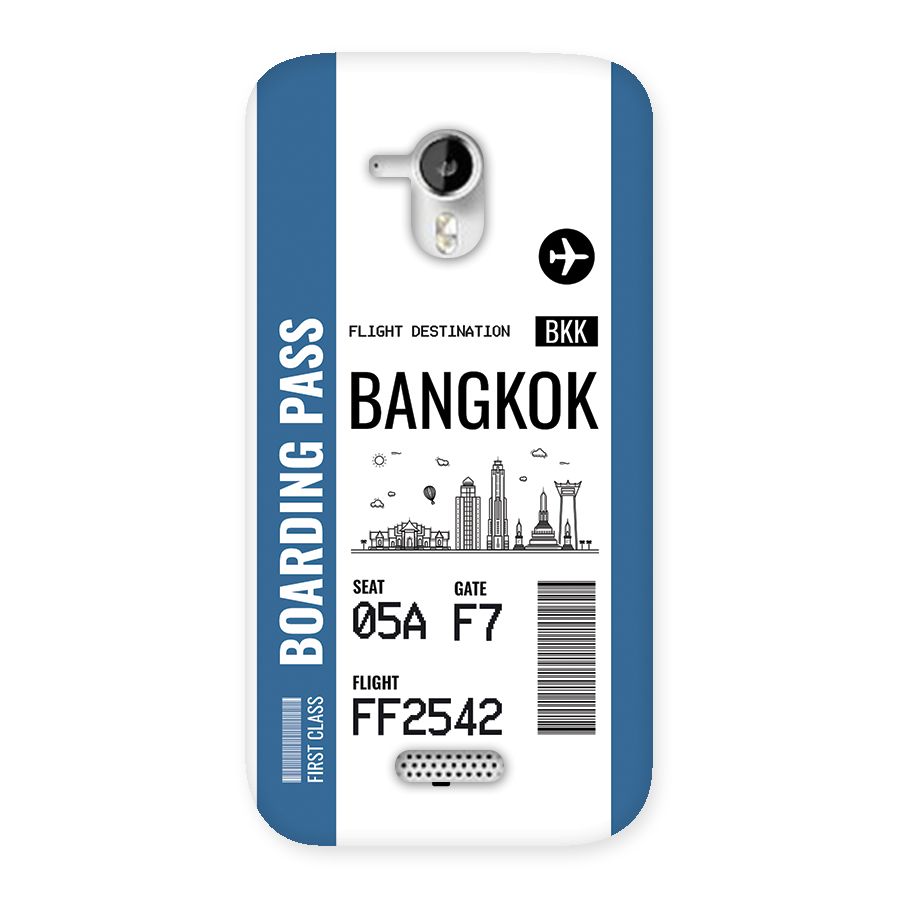 Bangkok Boarding Pass Back Case for Canvas HD A116