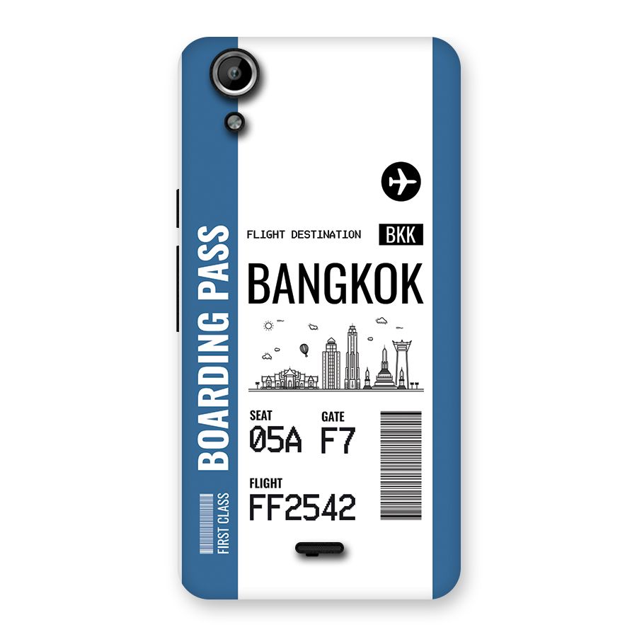 Bangkok Boarding Pass Back Case for Canvas Selfie Lens Q345