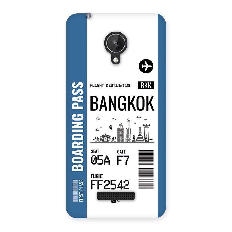 Bangkok Boarding Pass Back Case for Canvas Spark Q380