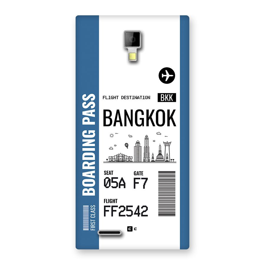 Bangkok Boarding Pass Back Case for Canvas Xpress A99
