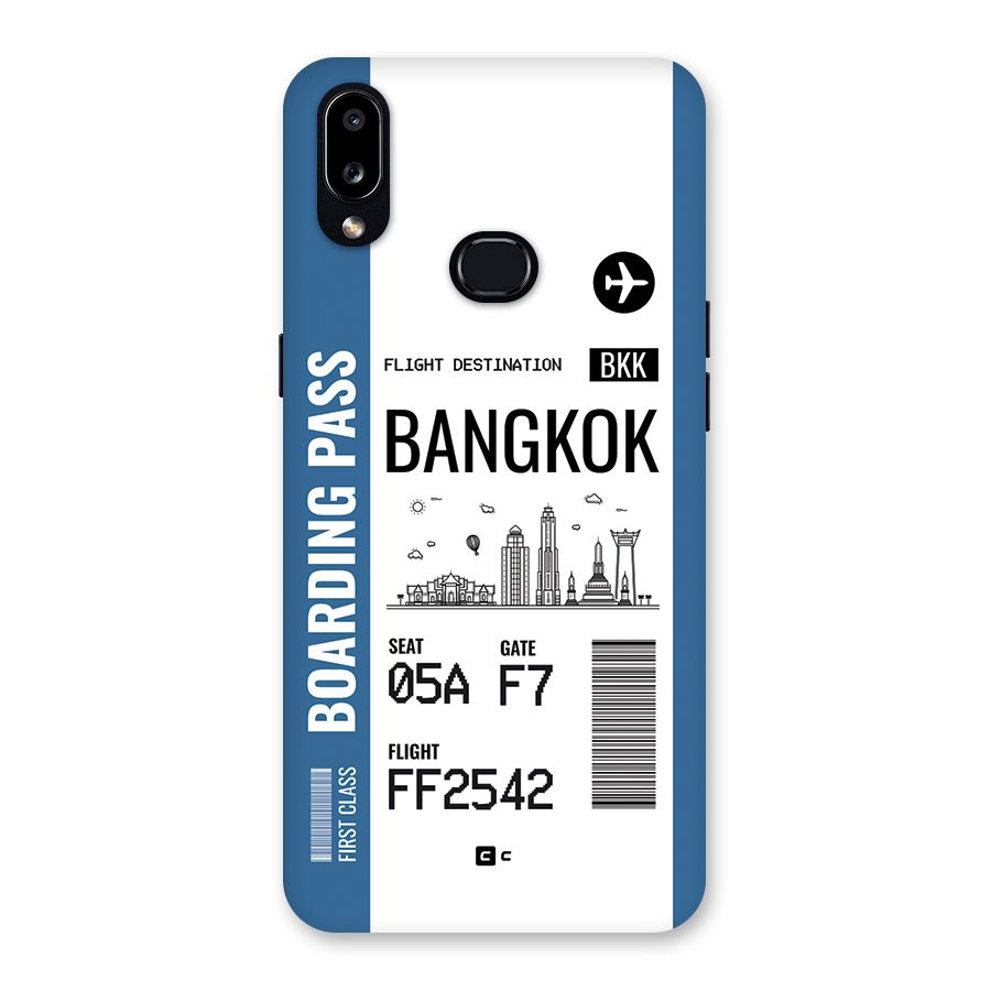 Bangkok Boarding Pass Back Case for Galaxy A10s