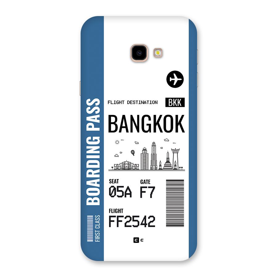 Bangkok Boarding Pass Back Case for Galaxy J4 Plus