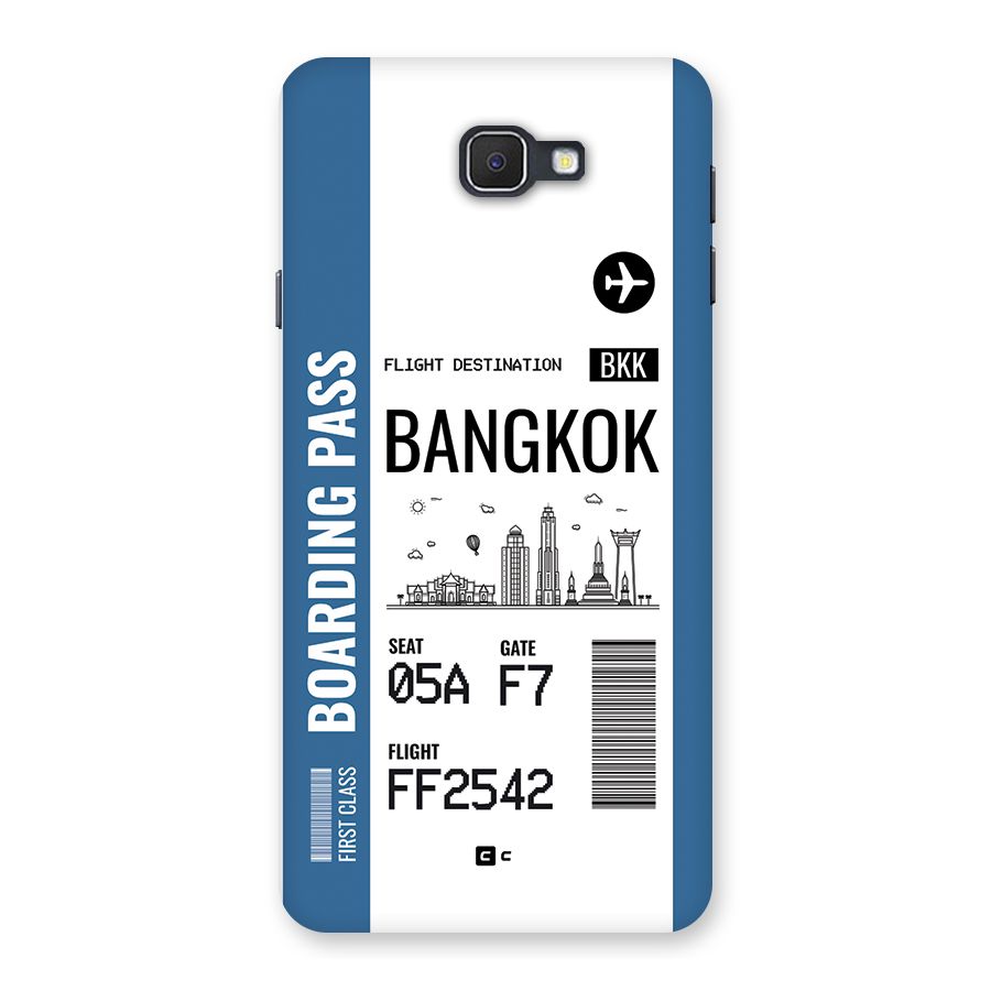 Bangkok Boarding Pass Back Case for Galaxy J7 Prime