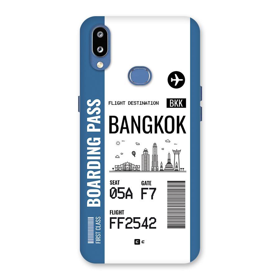 Bangkok Boarding Pass Back Case for Galaxy M01s