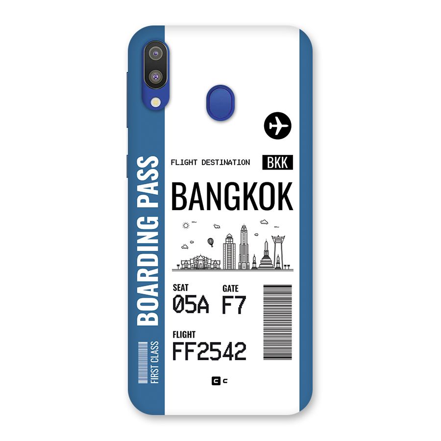 Bangkok Boarding Pass Back Case for Galaxy M20