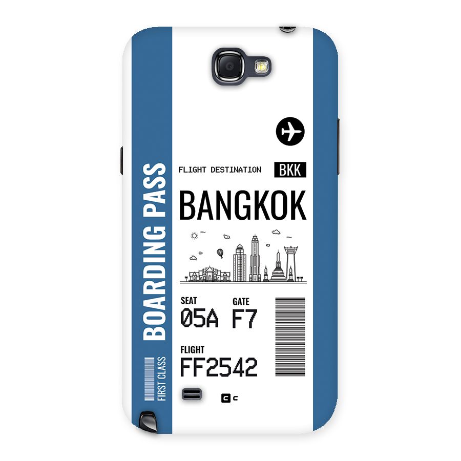 Bangkok Boarding Pass Back Case for Galaxy Note 2