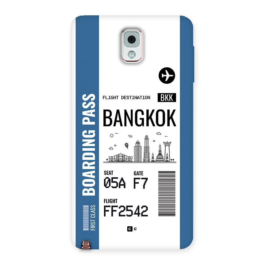 Bangkok Boarding Pass Back Case for Galaxy Note 3
