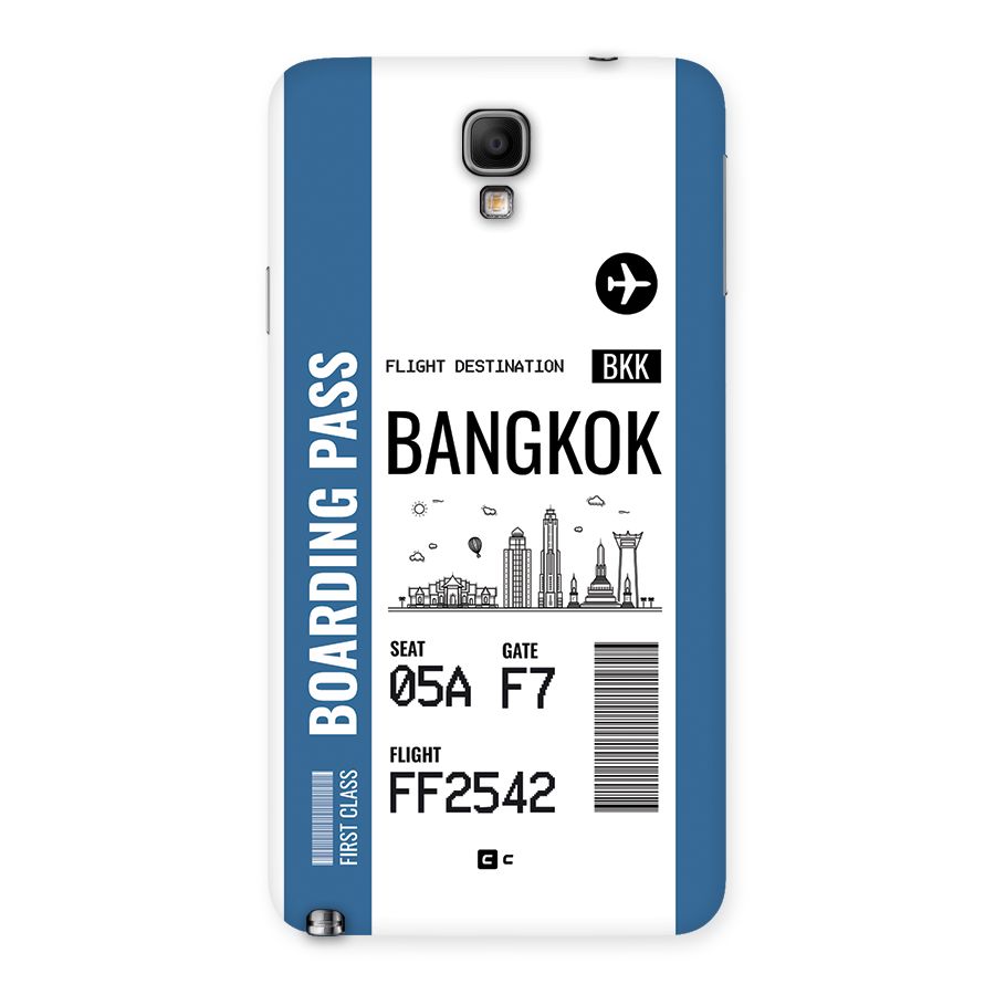 Bangkok Boarding Pass Back Case for Galaxy Note 3 Neo