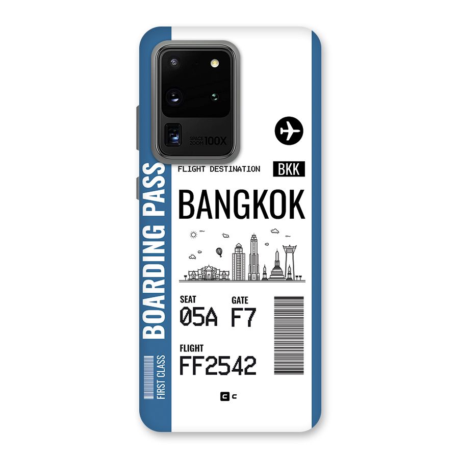 Bangkok Boarding Pass Back Case for Galaxy S20 Ultra