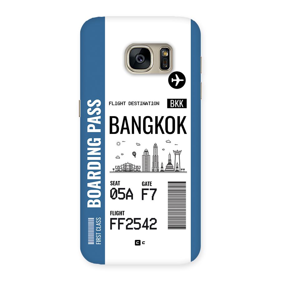 Bangkok Boarding Pass Back Case for Galaxy S7