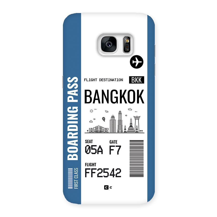 Bangkok Boarding Pass Back Case for Galaxy S7 Edge