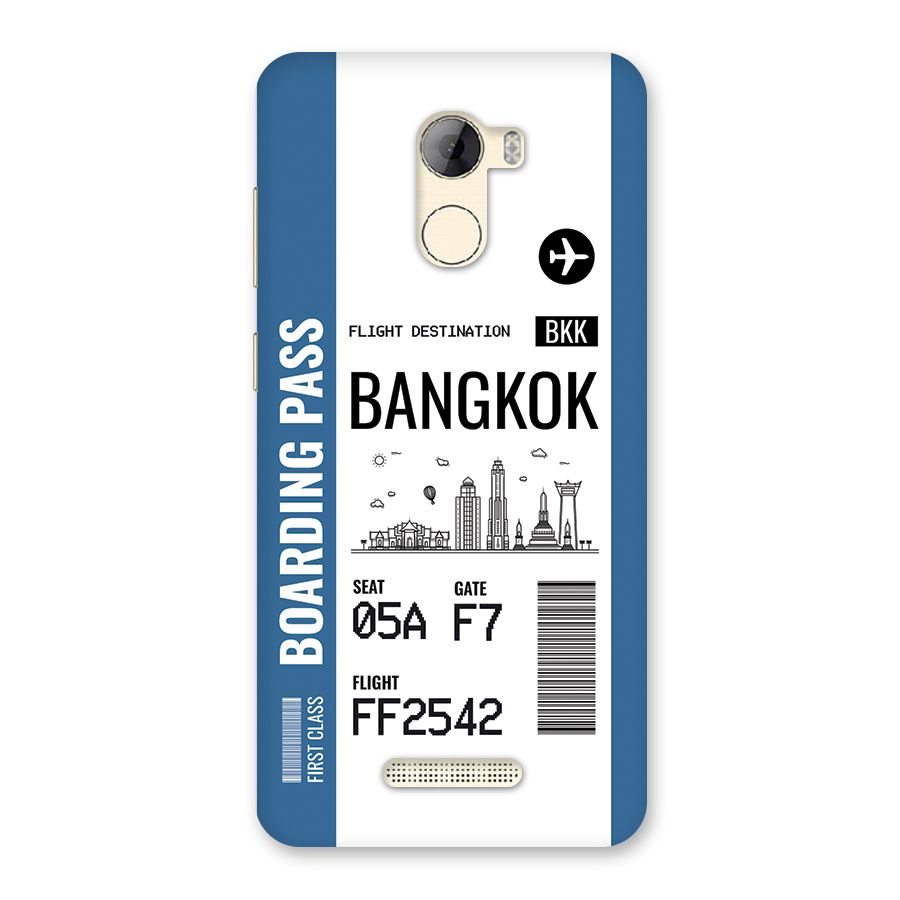 Bangkok Boarding Pass Back Case for Gionee A1 LIte