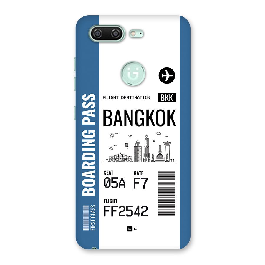 Bangkok Boarding Pass Back Case for Gionee S10