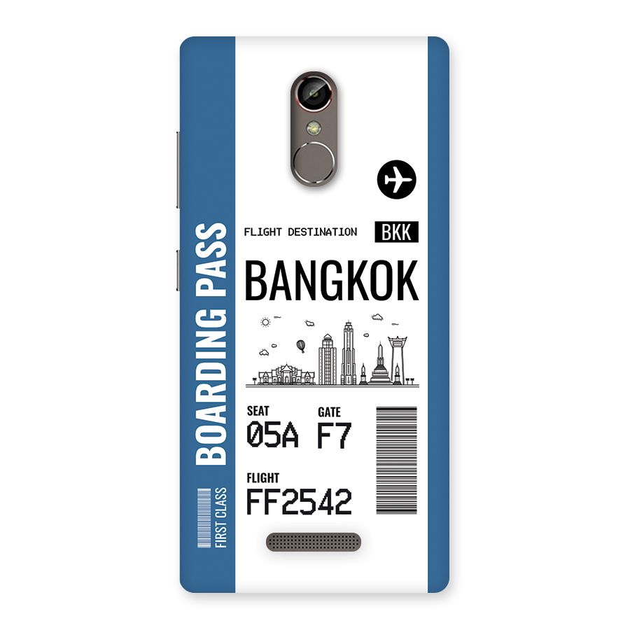 Bangkok Boarding Pass Back Case for Gionee S6s