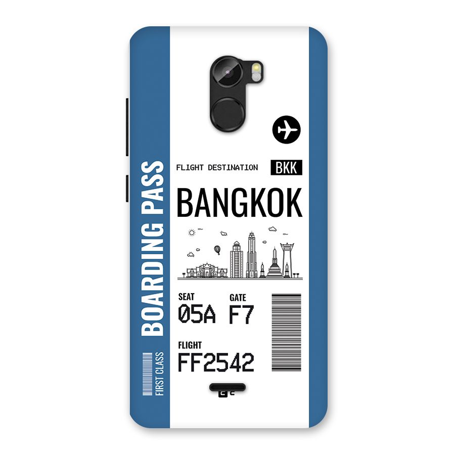 Bangkok Boarding Pass Back Case for Gionee X1